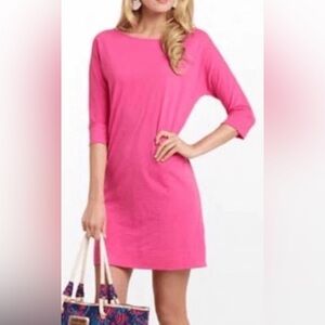 LILLY PULITZER Cassie Pink Pima Cotton Tee Dress, EUC, Sz. M